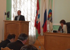 Богдан Масан на заседании Омского горсовета