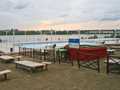 Зона отдыха по набережной Тухачевского в Омске