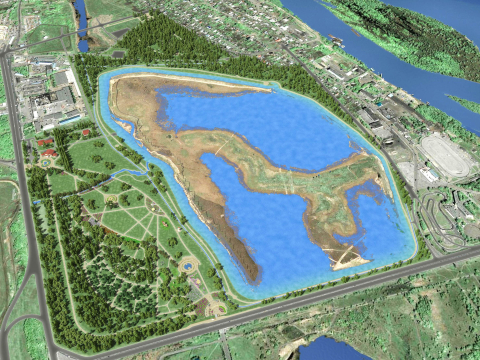 Проект комплекса "Птичья гавань" в Омске