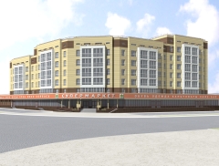 Строящийся дом по проспекту Мира в Омске