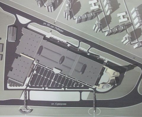 Планировка улиц Суворова и 60 лет Победы на Левобережье Омска