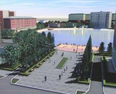 Эскиз благойстройства водоема в Старом Кировске