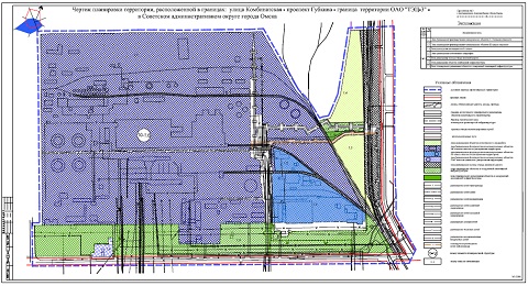 Чертеж исследования территории