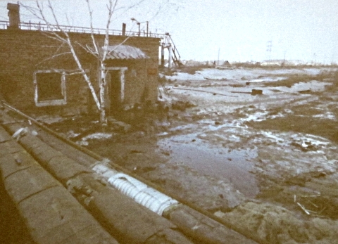 Разлив мазута в котельной военного городка №154 в Омске