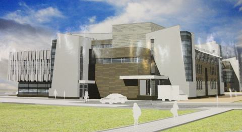 Эскиз административного здания национального комплекса