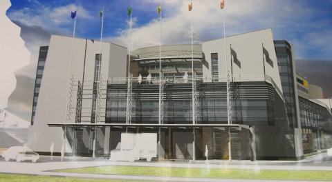 Эскиз административного здания национального комплекса