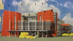 Эскиз административного здания национального комплекса