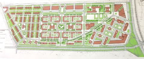 Эскиз застройки квартала по Черлакскому тракту