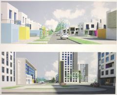 Эскиз застройки квартала по Черлакскому тракту