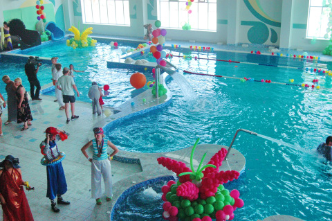 Открытие аквапарка в Чернолучье