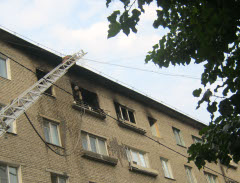 Пожар по улице 2-я Дачная