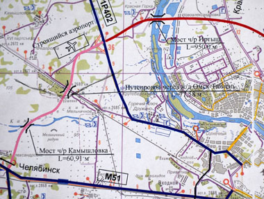 Схема автодороги Схема автодороги