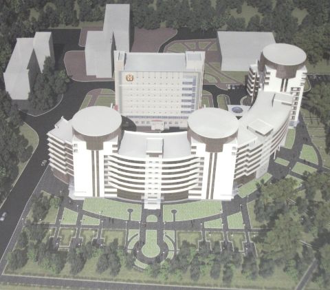 Эскиз гостиницы по Красному Пути в Омске