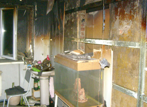 Пожар в парикамахесркой по улице Круговая в Омске