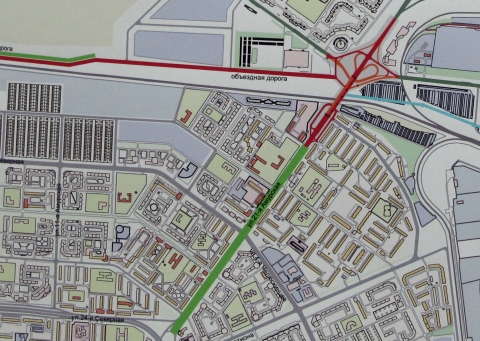 Схема размещения транспортного узла