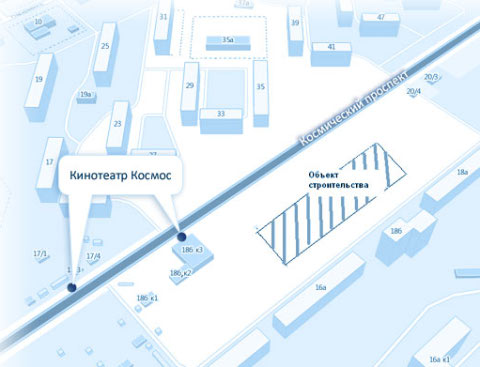 Проект дома по проспекту Космический в Омске Проект дома по проспекту Космический в Омске