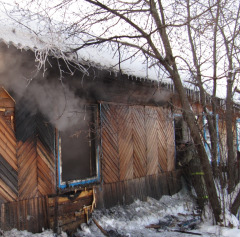Пожар в Усть-Ишиме