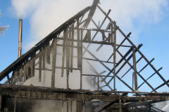 Пожар в Муромцево 18.12.2012