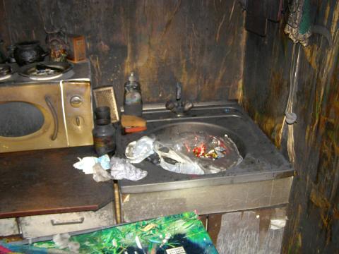 Пожар в пятиэтажке по улице 19 Партсъезда в Омске