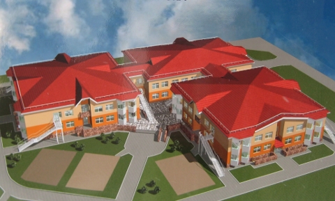 Эскиз детского сада в микрорайоне №5