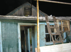 Пожар в Калачинске в частном доме по улице Школьная